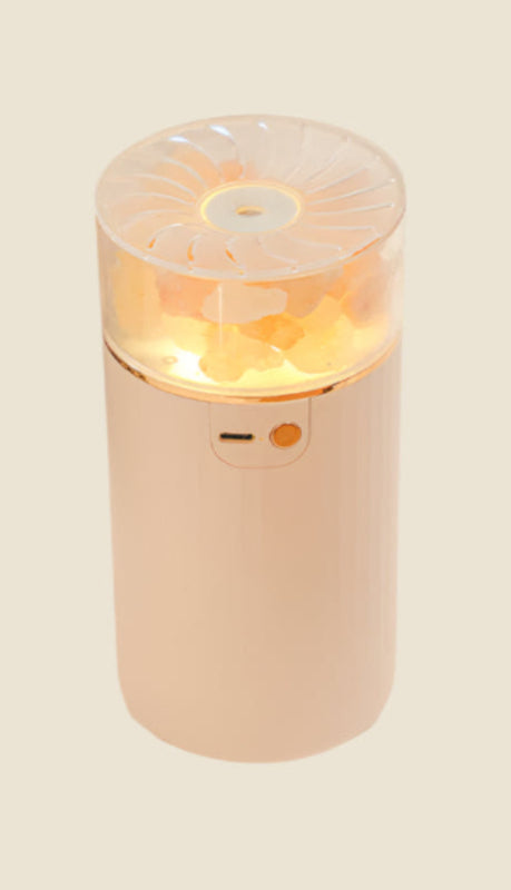 LED light Crystal Salt Stone Humidifier Essential Oil Diffuser